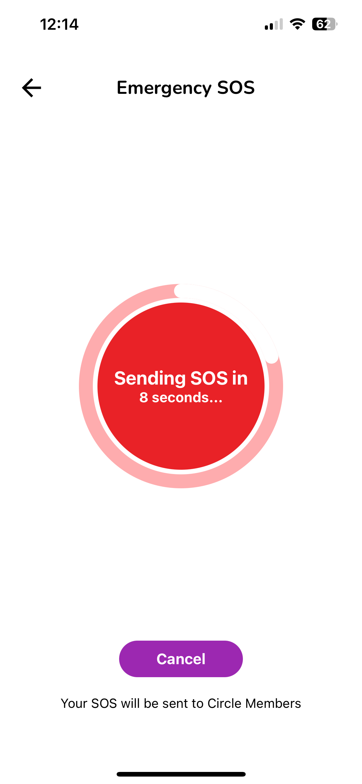 SOS wird gesendet