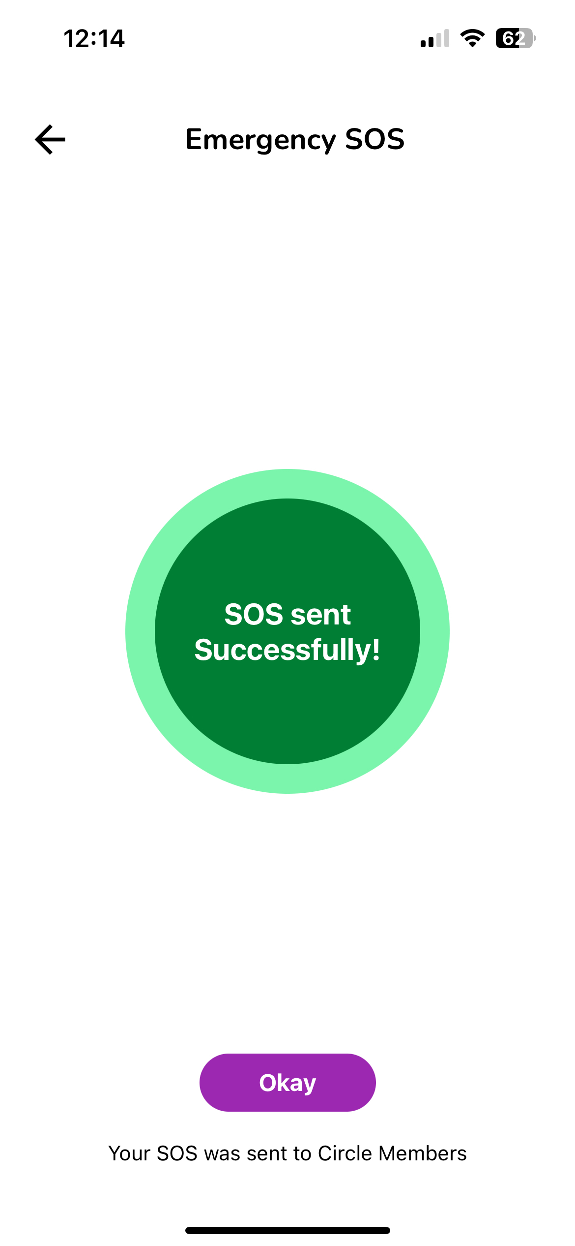 SOS gesendet