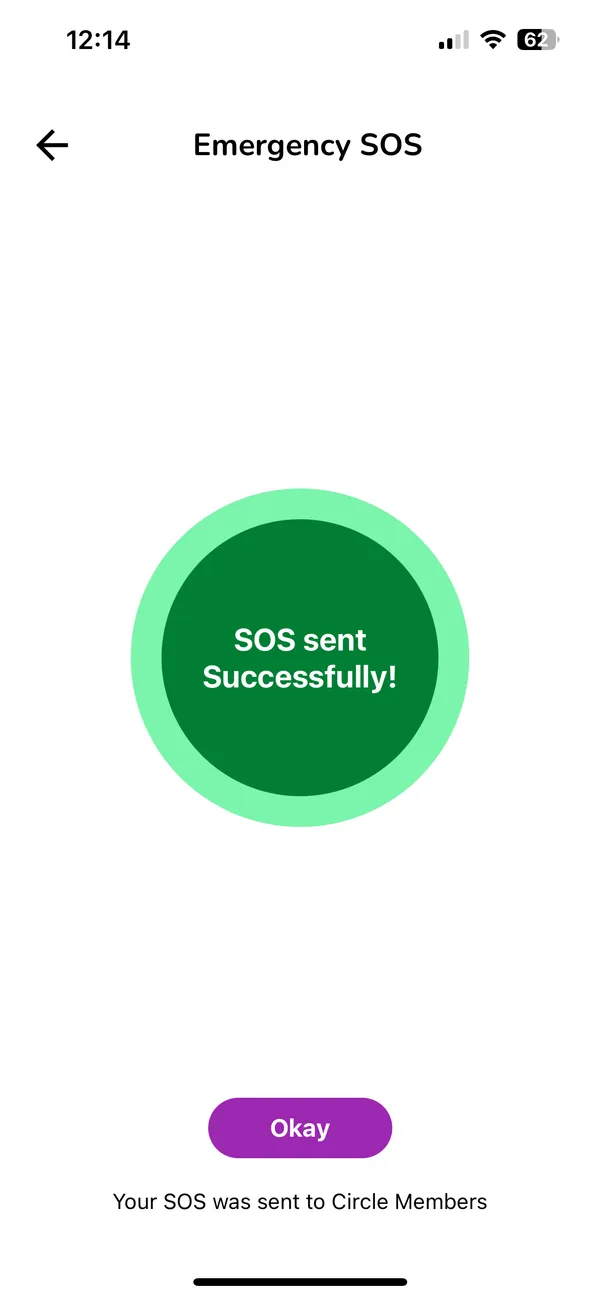 SOS gesendet