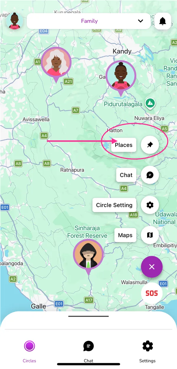 Orte öffnen