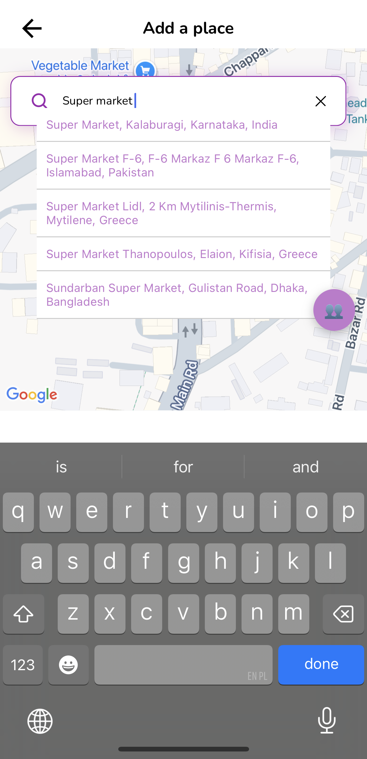 Wählen Sie einen Standort