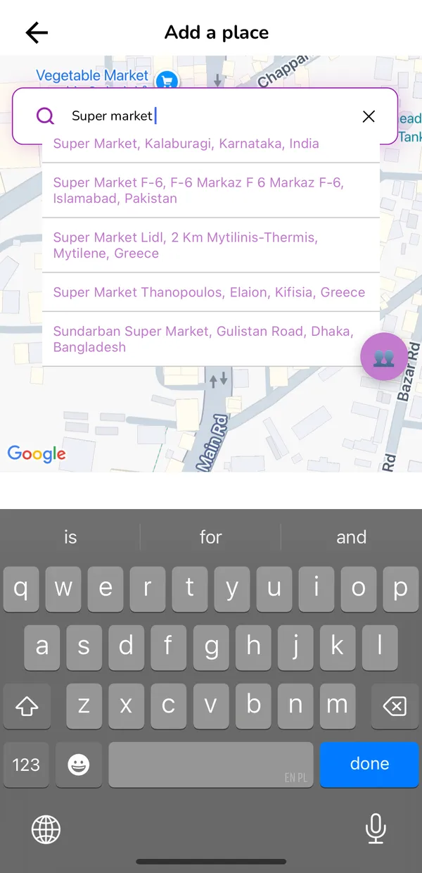 Wählen Sie einen Standort